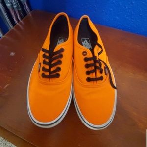 Bright orange Vans
